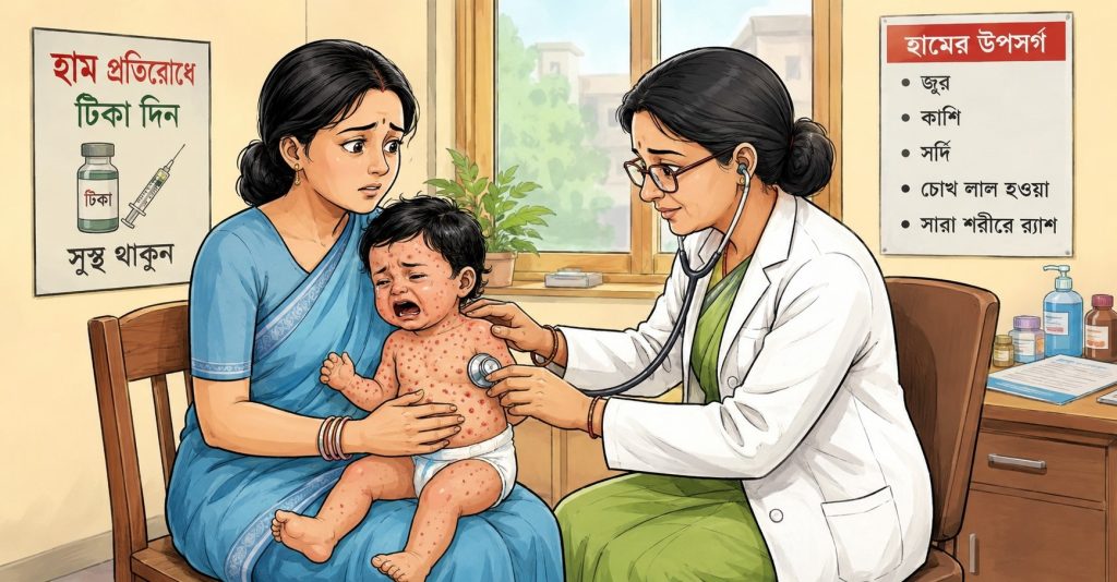 হামের উপসর্গে আরও ৪ শিশুর মৃত্যু, একদিনে আক্রান্ত ১,১৭৪